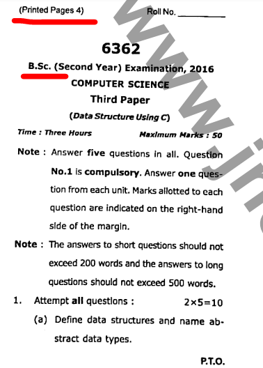 MGKVP Previous Question Papers 2022