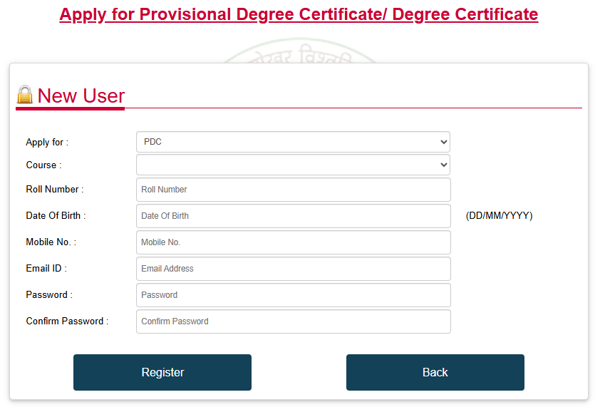 jncu Provisional Degree Download